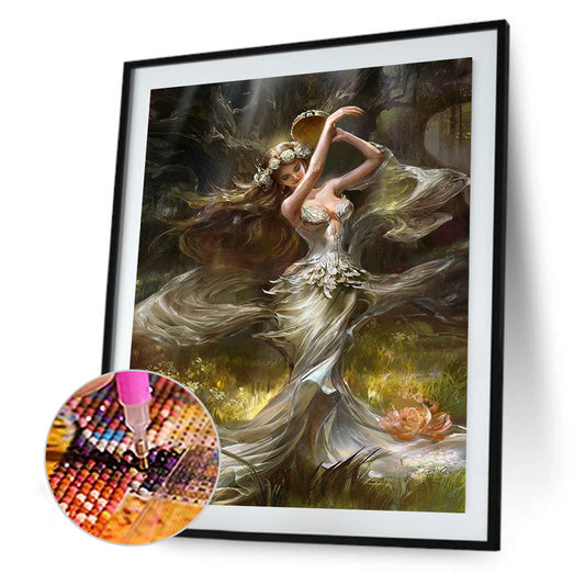 Beauty Elf - Full Round Drill Diamond Painting 30*40CM