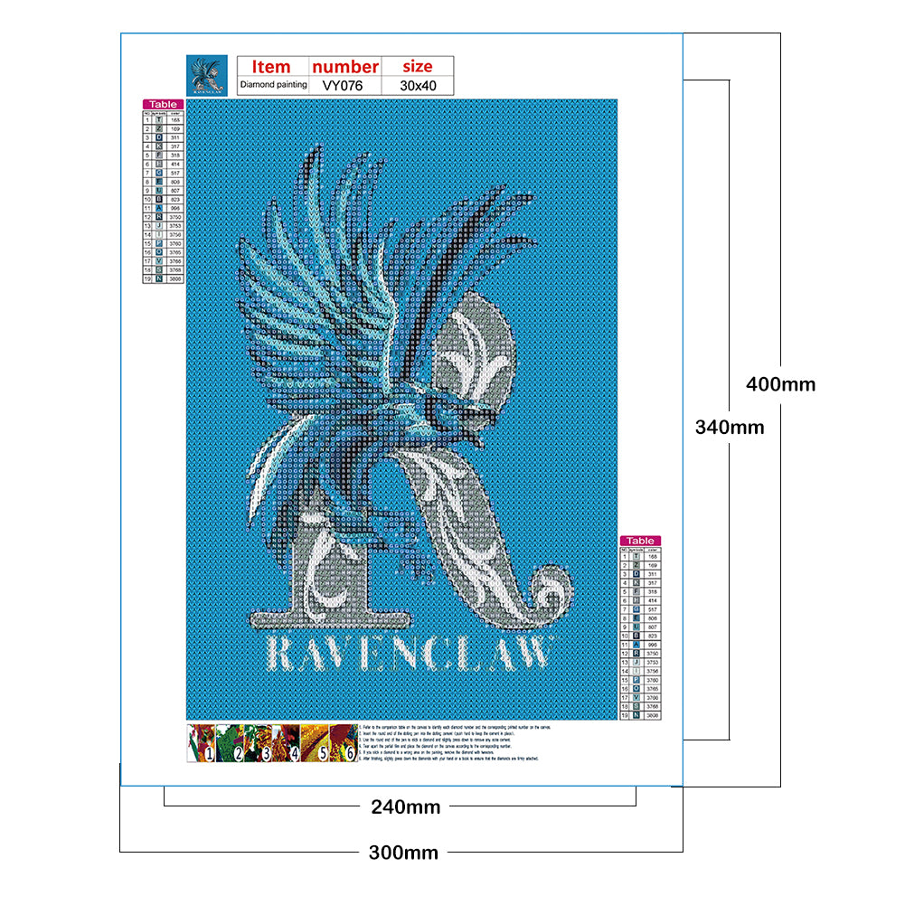School Of Magic Badge - Full Round Drill Diamond Painting 30*40CM