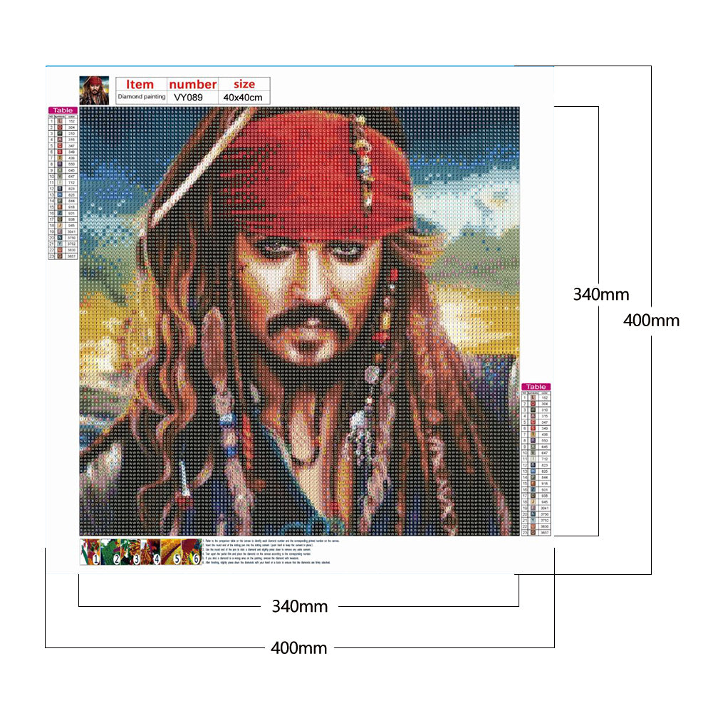 Pirate - Full Round Drill Diamond Painting 40*40CM