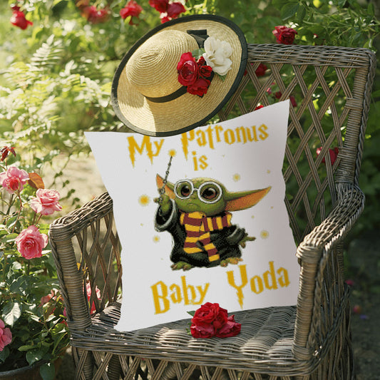 Cross Stitch Pillow Case 11CT Yoda Stamped DIY Embroidery Printed Cover