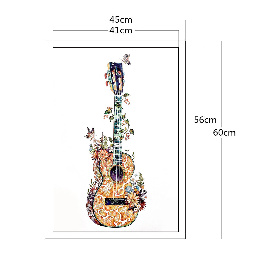 Guitar - 11CT Counted Cross Stitch 45*60CM