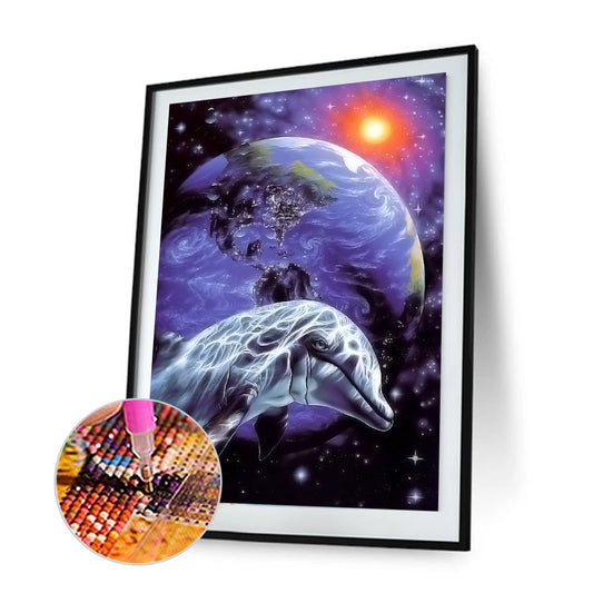 Dolphin - Full Square Drill Diamond Painting 30*40CM