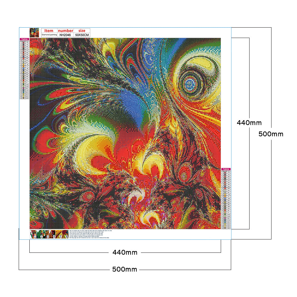 Mandala - Full Round Drill Diamond Painting 50*50CM