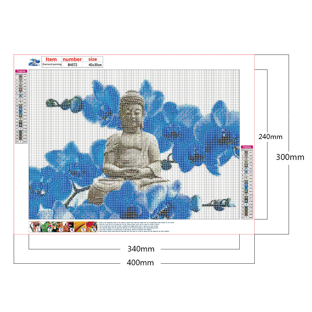 Buddha - Full Round Drill Diamond Painting 40*30CM