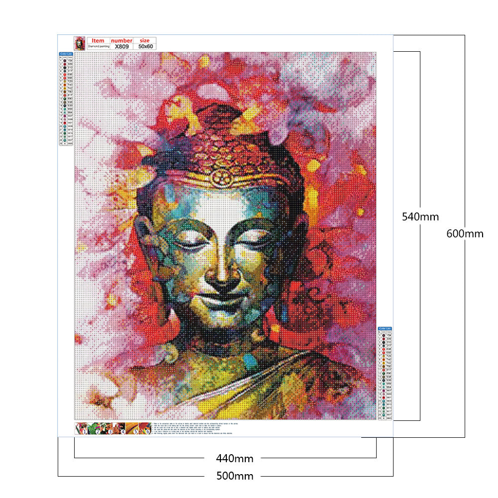 Buddhist Bronze Statue - Full Round Drill Diamond Painting 50*60CM