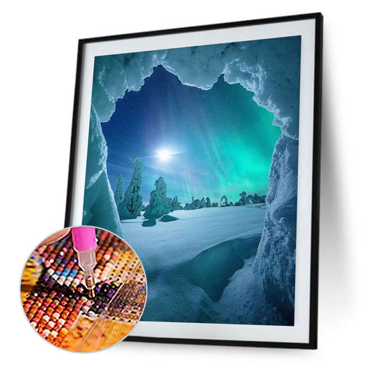 Snow Aurora - Full Round Drill Diamond Painting 30*40CM
