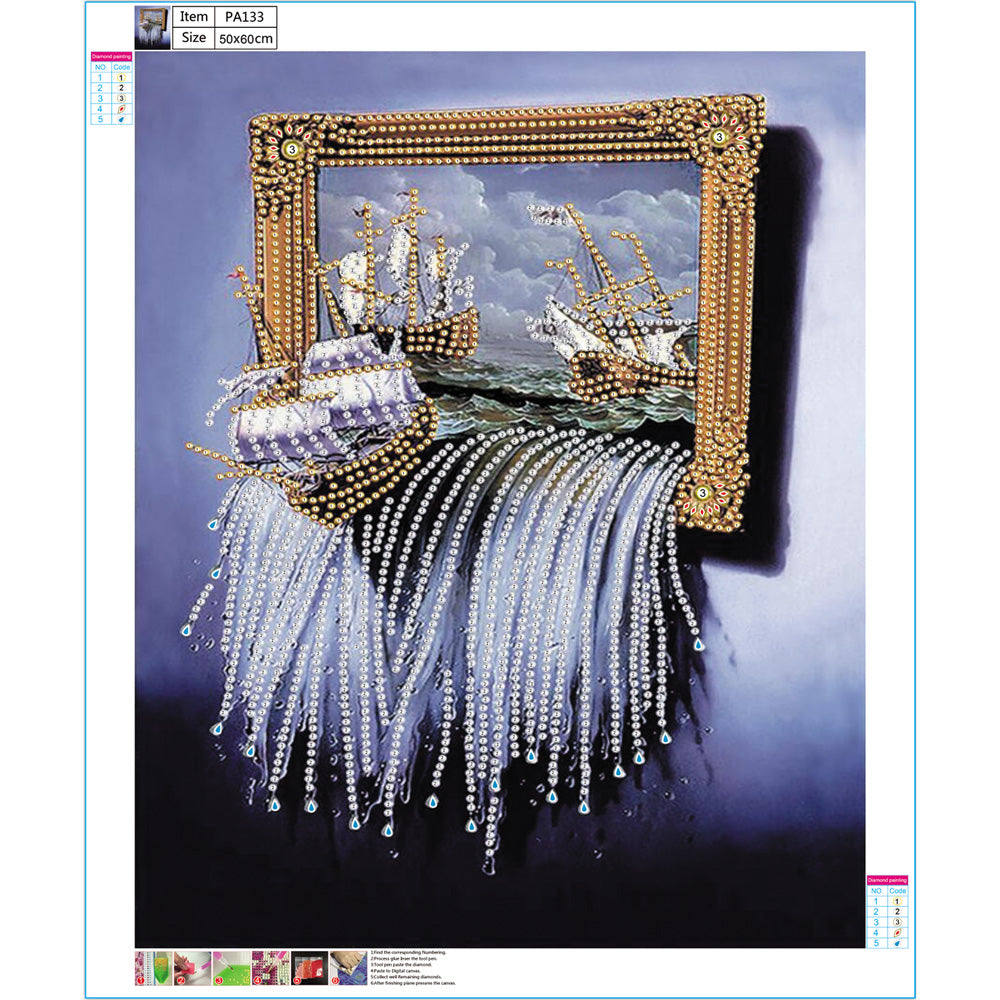 Sailboat - Special Shaped Drill Diamond Paiting 50*60CM