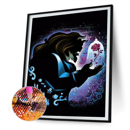 Silhouette Beast - Full Square Drill Diamond Painting 30*40CM