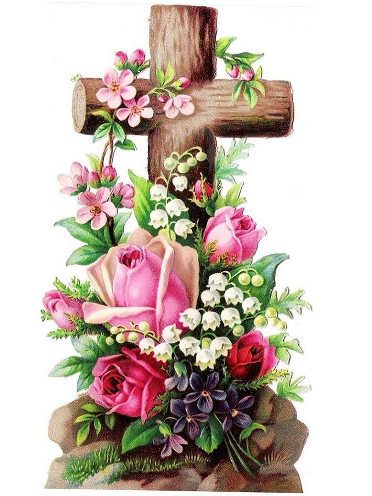 Cross - Full Round Drill Diamond Painting 40*50CM