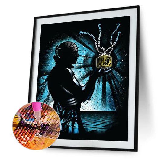 Silhouette Ghost Hunter - Full Square Drill Diamond Painting 30*40CM