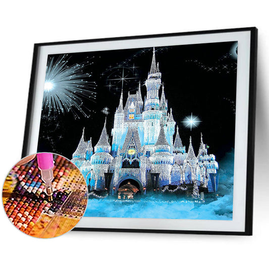 Snow Queen Castle - Full Round Drill Diamond Painting 60*50CM