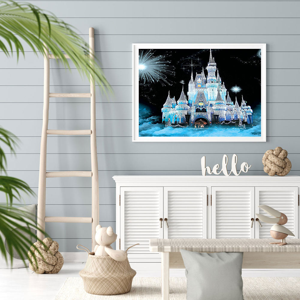 Snow Queen Castle - Full Round Drill Diamond Painting 60*50CM