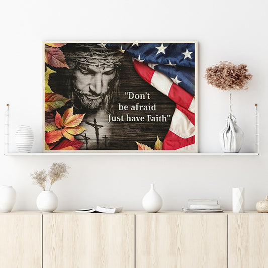 Flag Jesus - Full Round Drill Diamond Painting 40*30CM