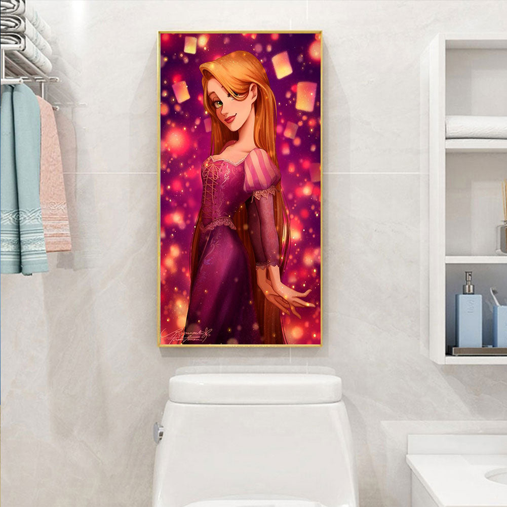 Long Hair Princess - Full Round Drill Diamond Painting 30*70CM