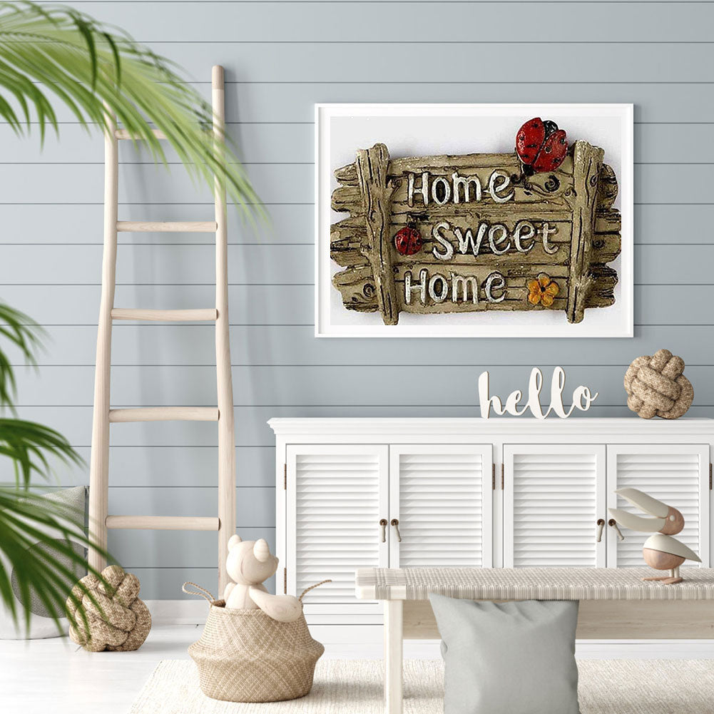 Fence Letters - Full Round Drill Diamond Painting 50*40CM