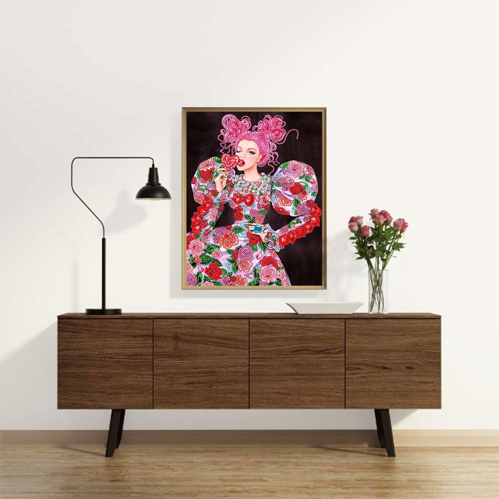 Fashion Lady - Special Shaped Drill Diamond Paiting 30*40CM