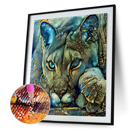 Metallic Leopard - Full Square Drill Diamond Painting 30*40CM