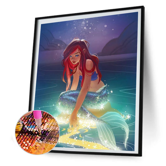 Mermaid Character Series - Full Round Drill Diamond Painting 30*40CM