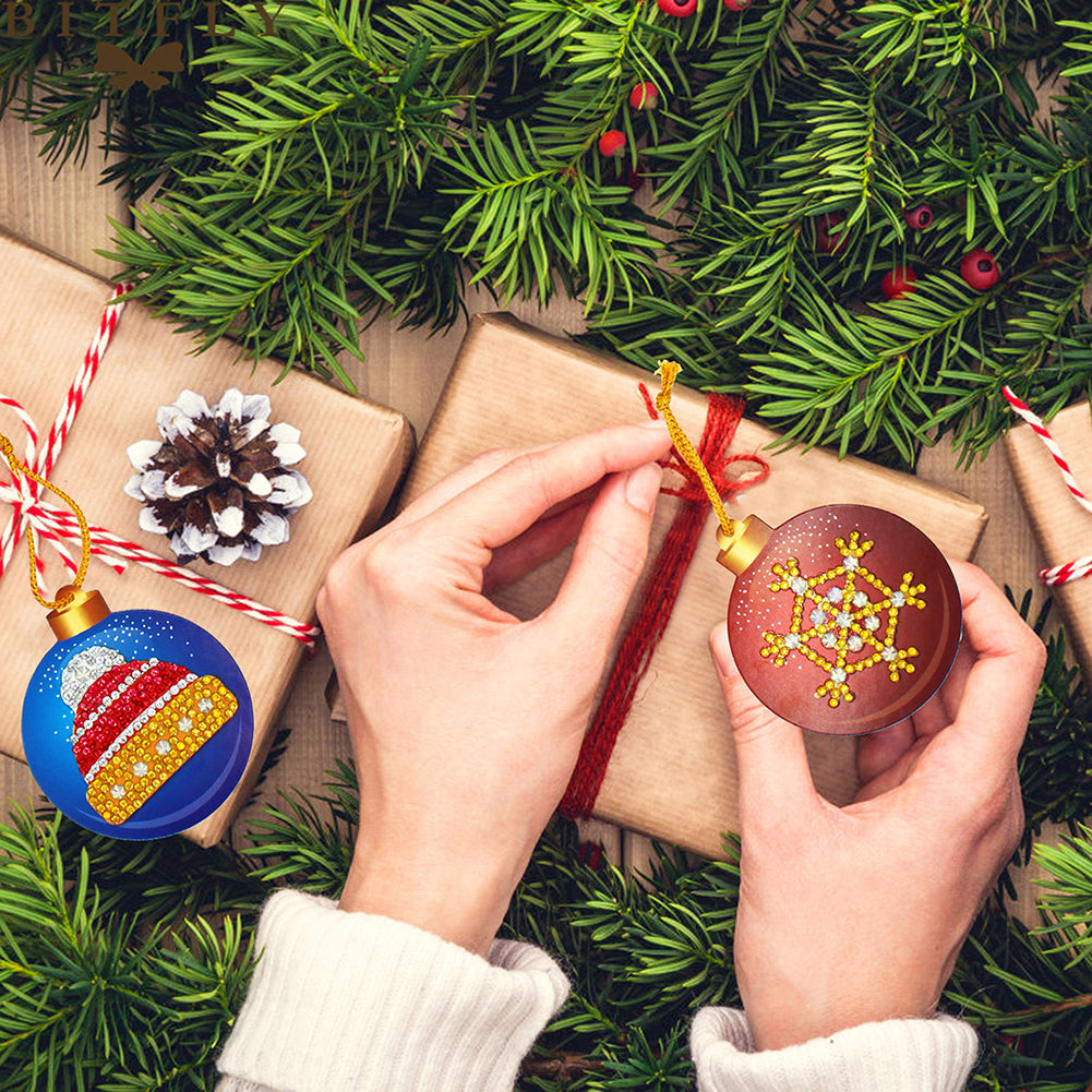 Festive Ornaments (Single Sided Shaped Diamonds)