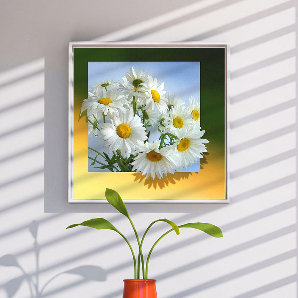 Chrysanthemum - Full Round Drill Diamond Painting 50*50CM