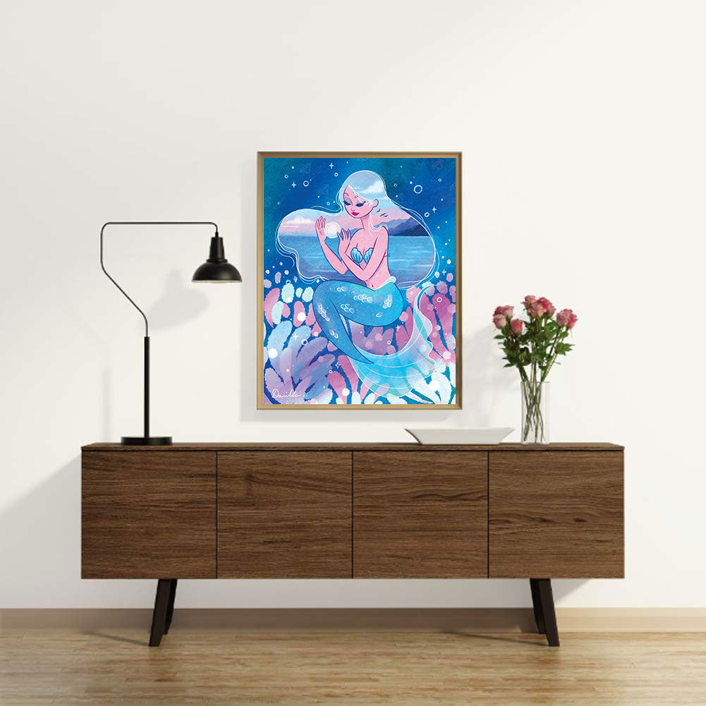 Mermaid - Full Round Drill Diamond Painting 30*40CM
