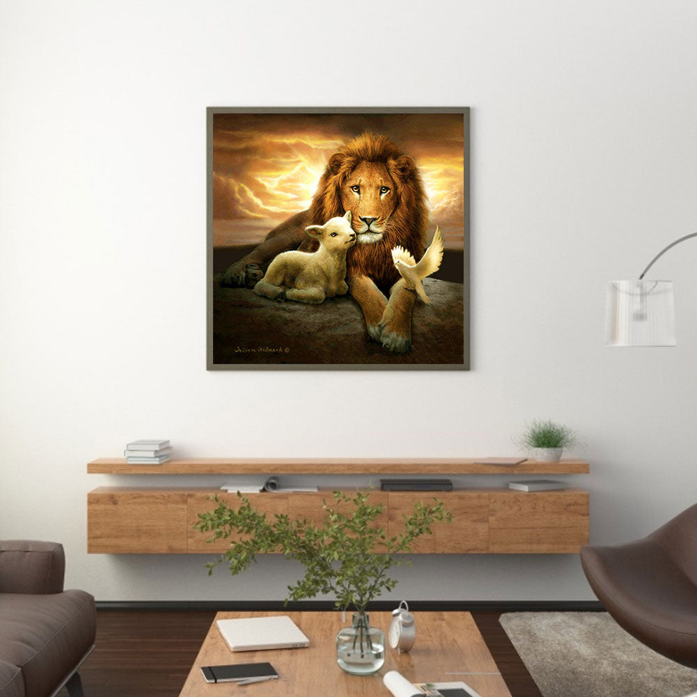Lion King - Full Square Drill Diamond Painting 30*30CM