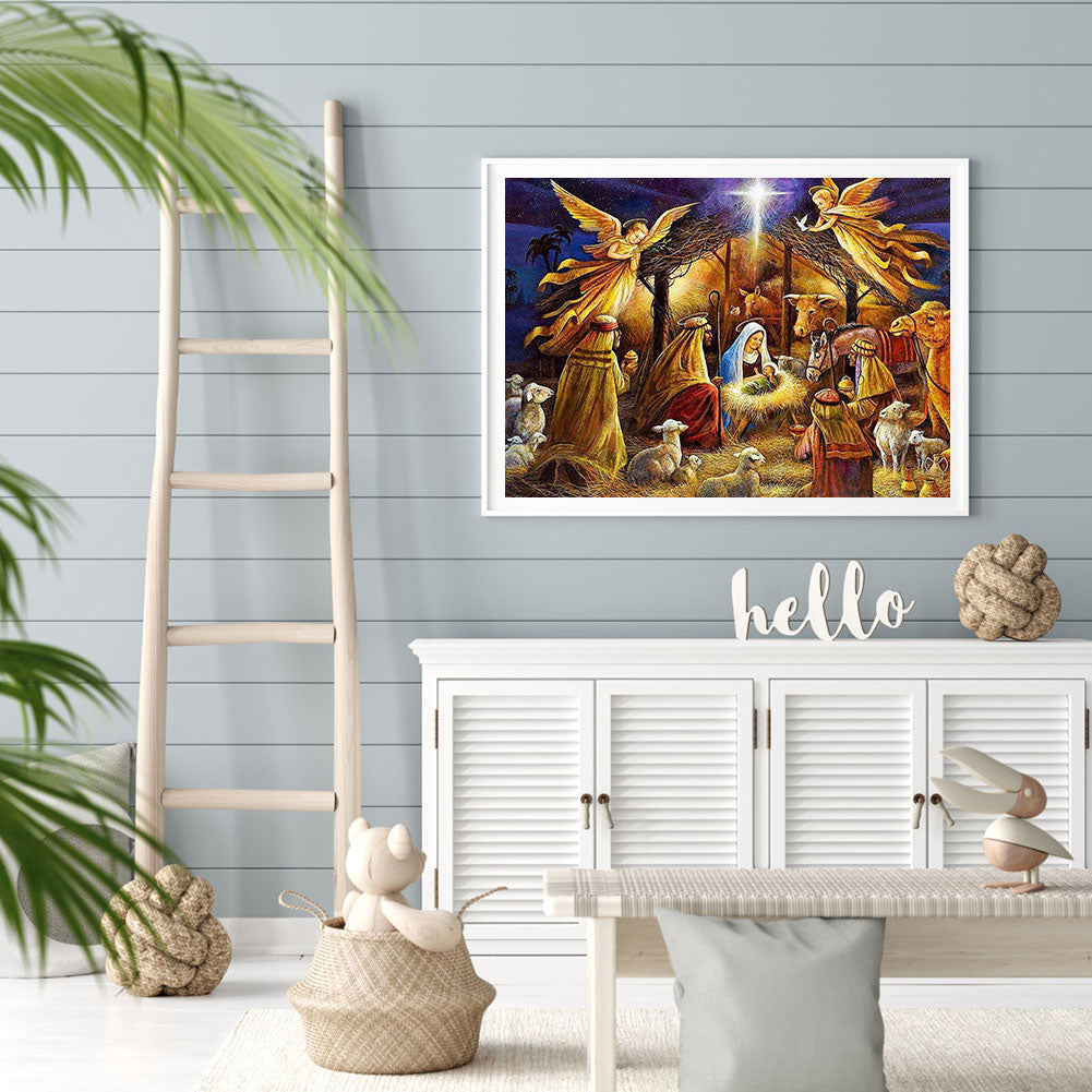 Nativity - Full Round Drill Diamond Painting 60*50CM