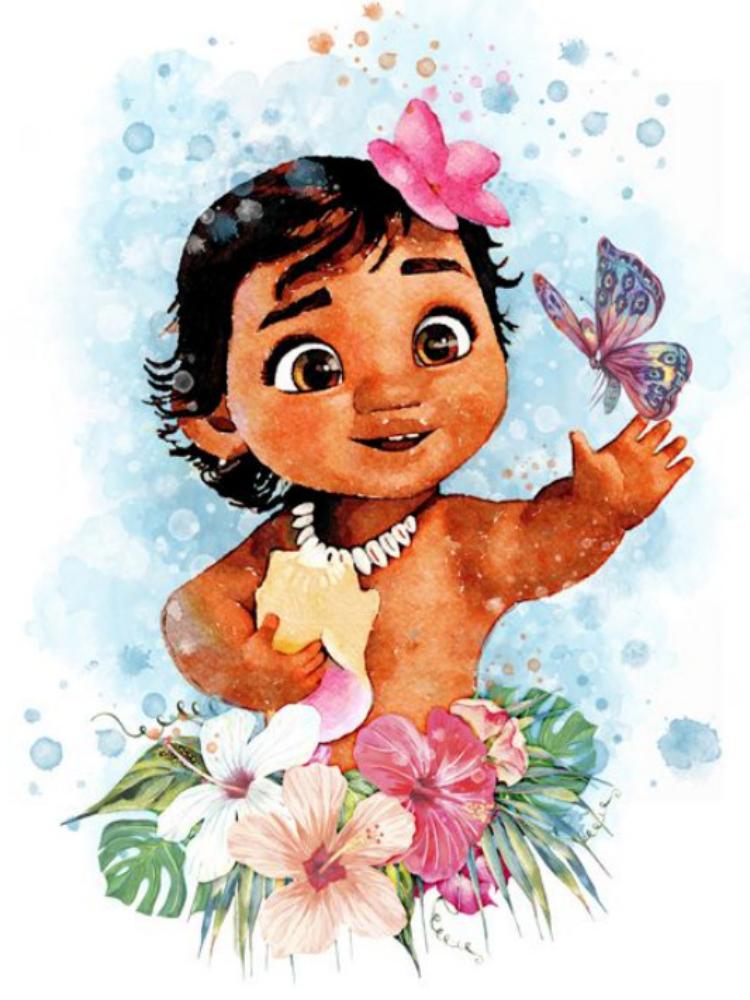 Pocahontas - Moana - Full Round Drill Diamond Painting 30*40CM