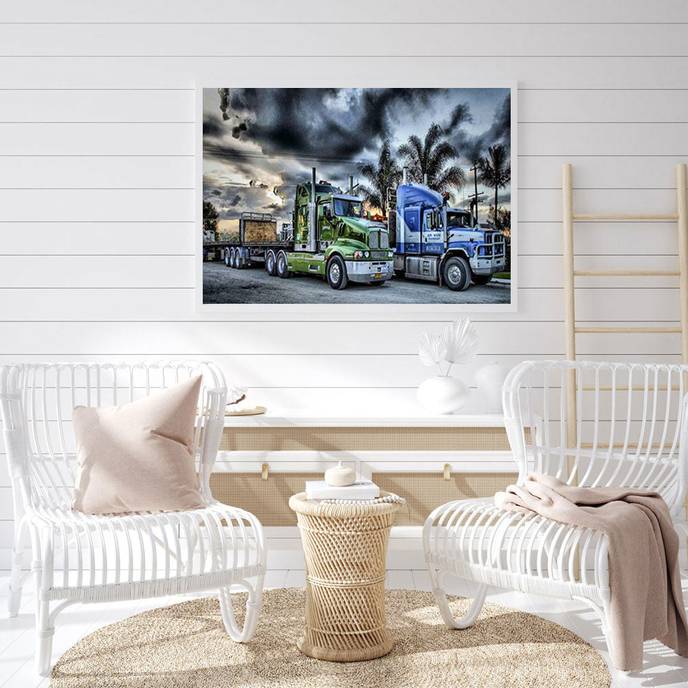 Agricultural Truck - Full Round Drill Diamond Painting 50*40CM