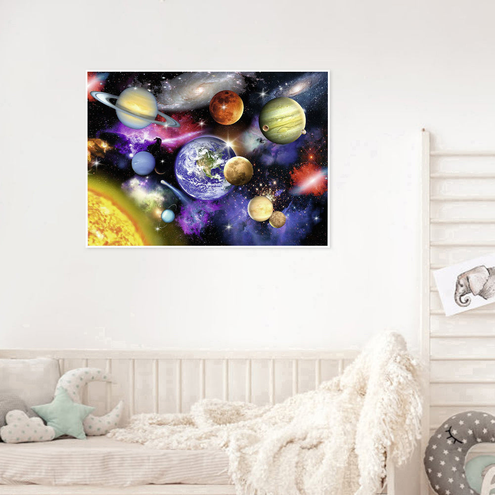 Planet - Full Round Drill Diamond Painting 50*40CM