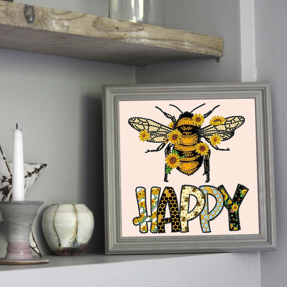 Bee - Special Shaped Drill Diamond Painting 30*30CM