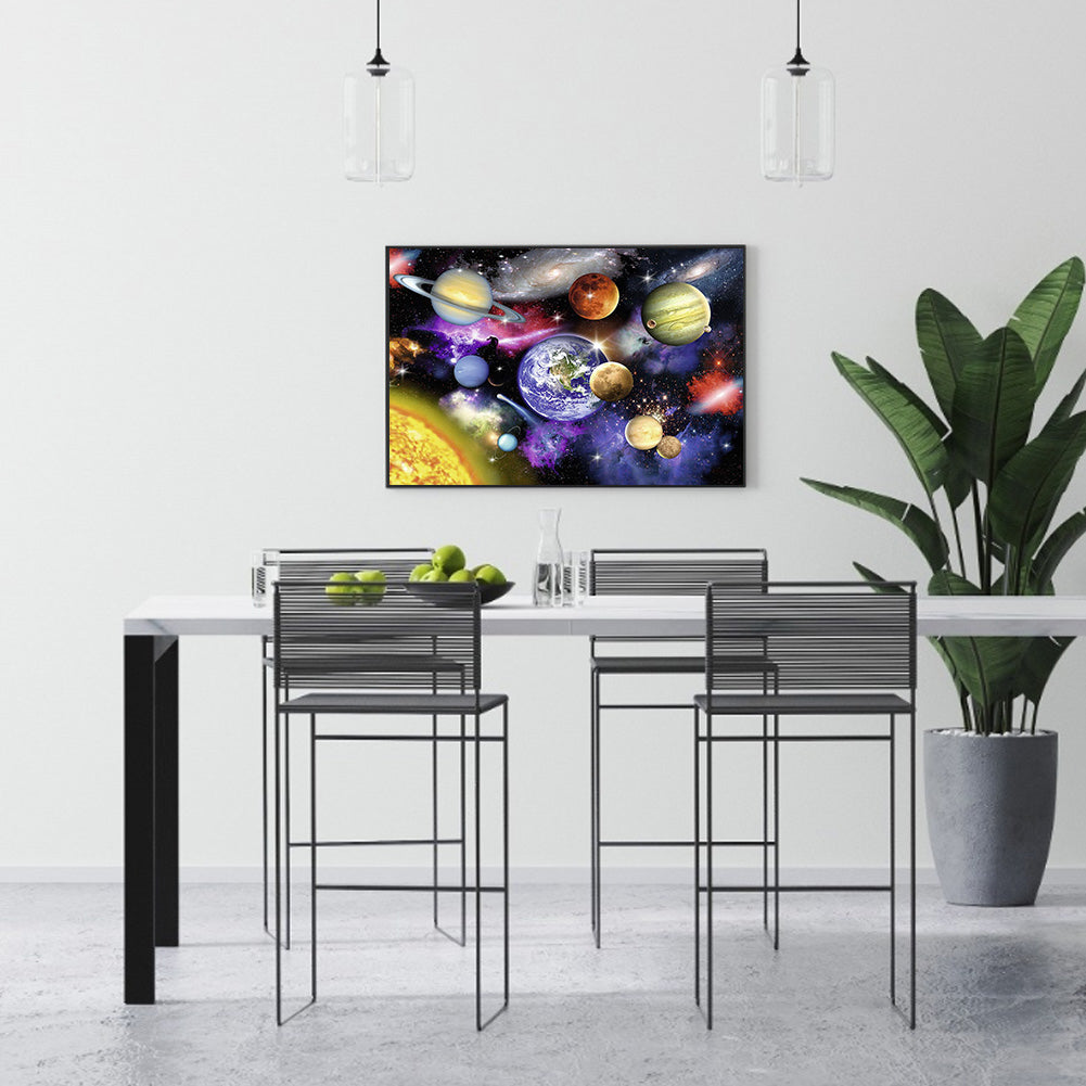 Cosmic Planet - Full Square Drill Diamond Painting 50*40CM