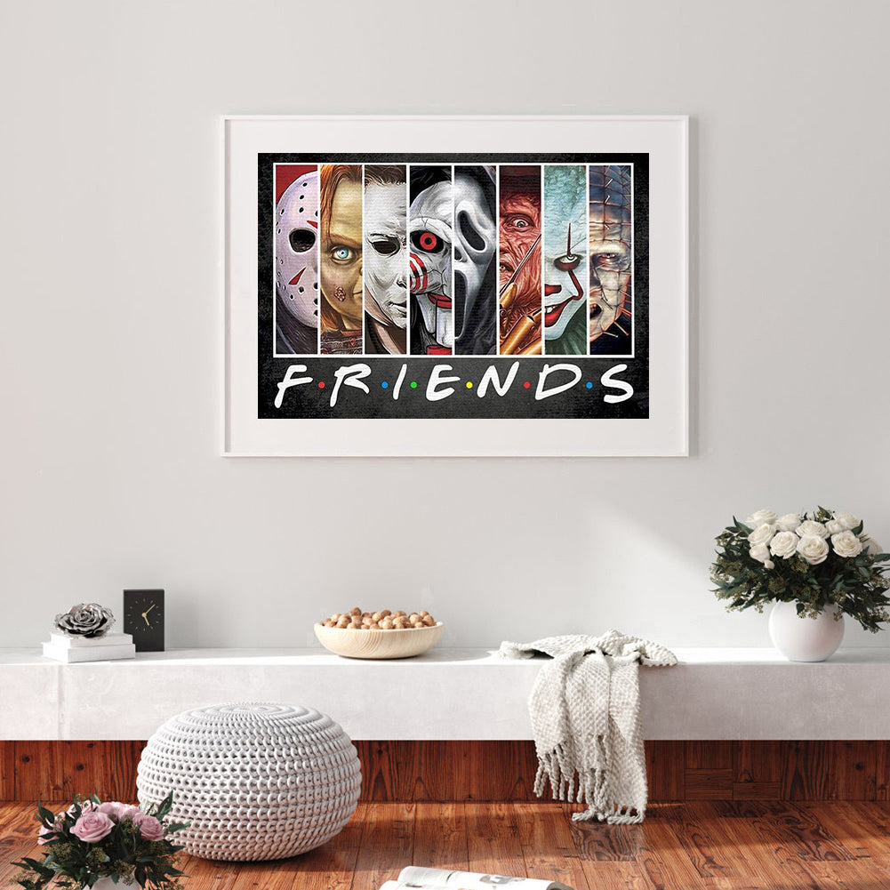 Horror Movie - Full Round Drill Diamond Painting 55*40CM