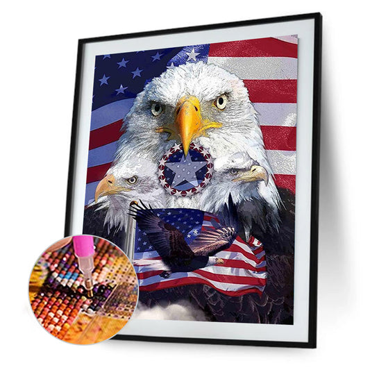 American Eagle - Full Round Drill Diamond Painting 30*40CM