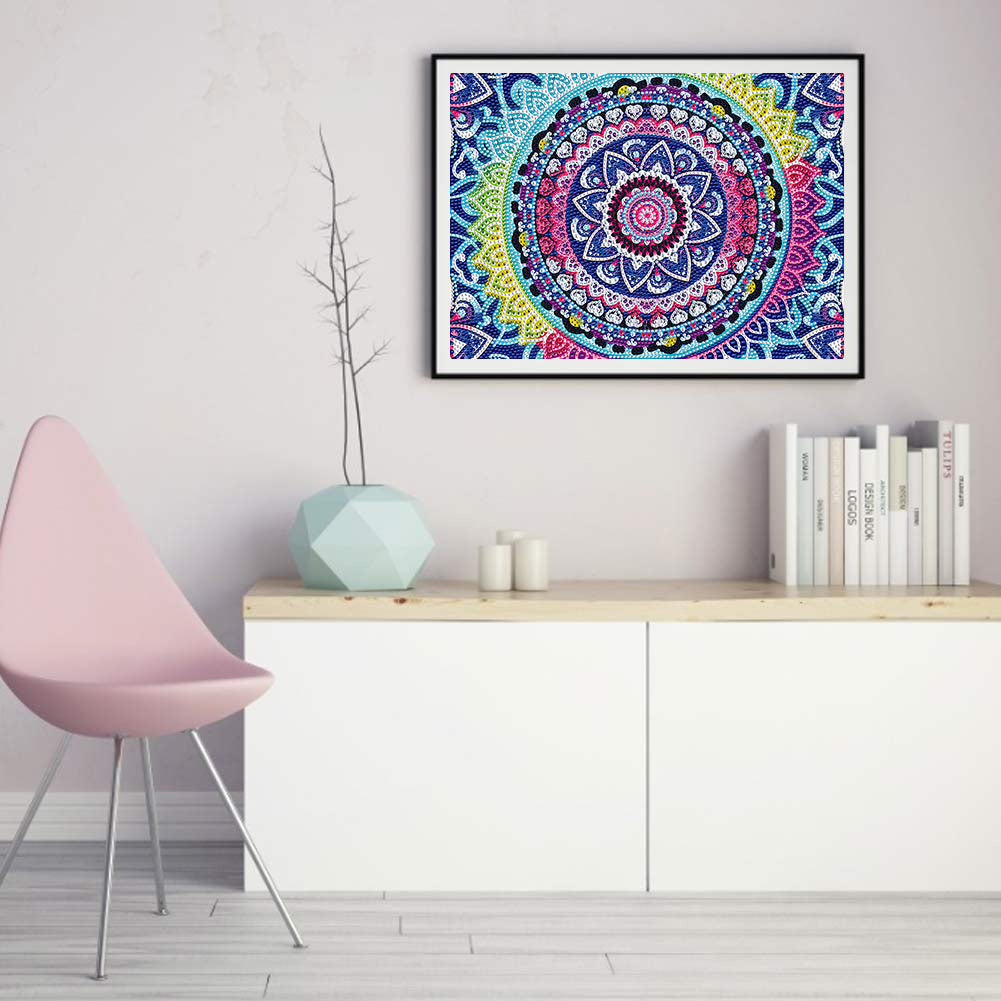 Mandala Pattern - Crystal Drill Diamond painting 40*30CM