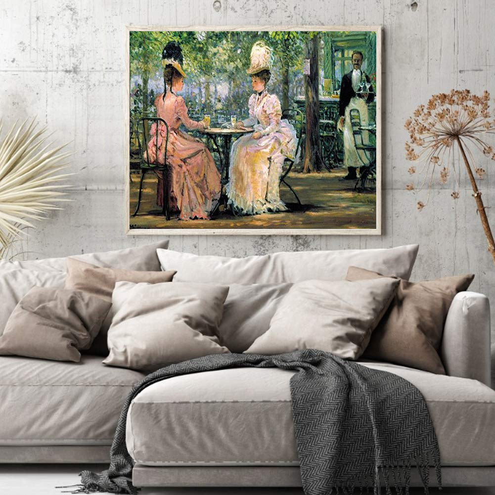 Oil Painting Court Lady - Full Round Drill Diamond Painting 50*40CM