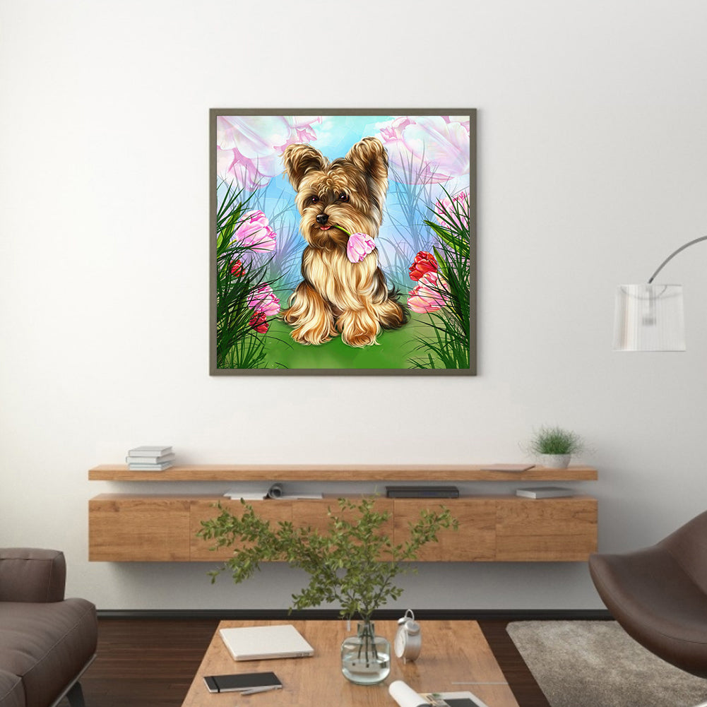 Yorkshire Terrier - Full Round Drill Diamond Painting 50*50CM