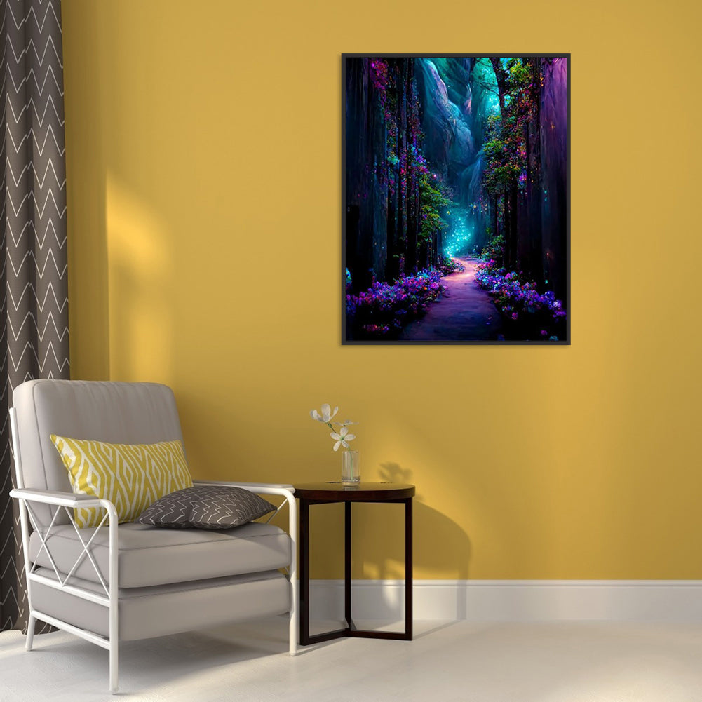 Mountain Path - Full Round Drill Diamond Painting 40*50CM