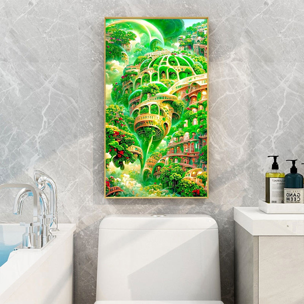 Flower Manor - Full Round Drill Diamond Painting 40*70CM