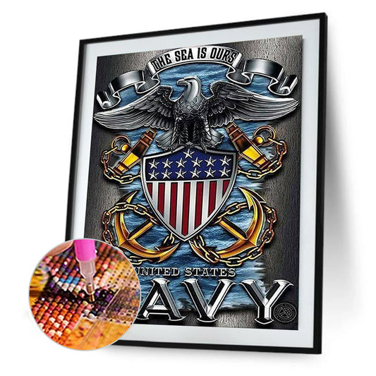Us Army Eagle - Full Square Drill Diamond Painting 30*40CM