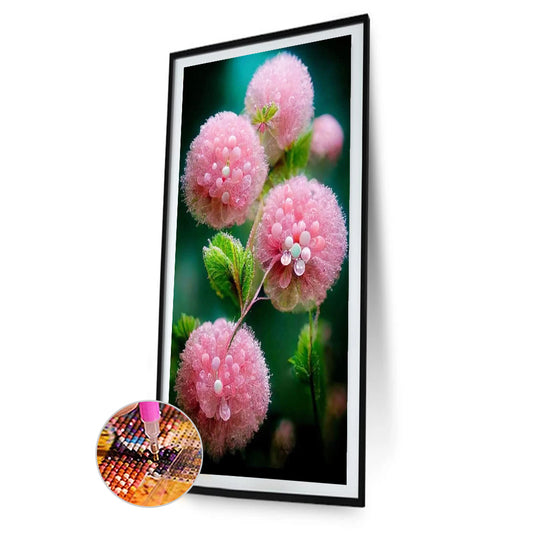 Water Drop Flowers - Full Round Drill Diamond Painting 40*70CM