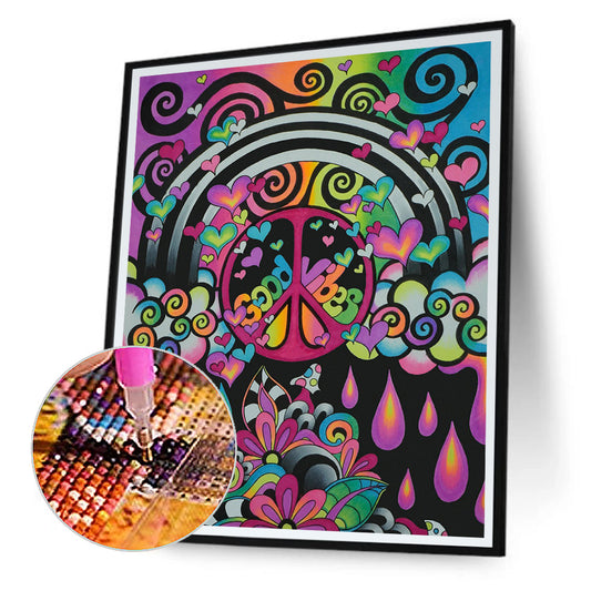 Clouds Raindrops - Full Round Drill Diamond Painting 30*40CM