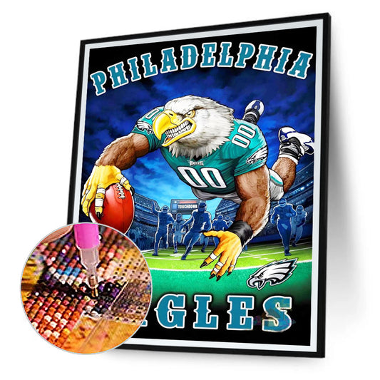 Philadelphia Eagles - Full Round Drill Diamond Painting 30*40CM