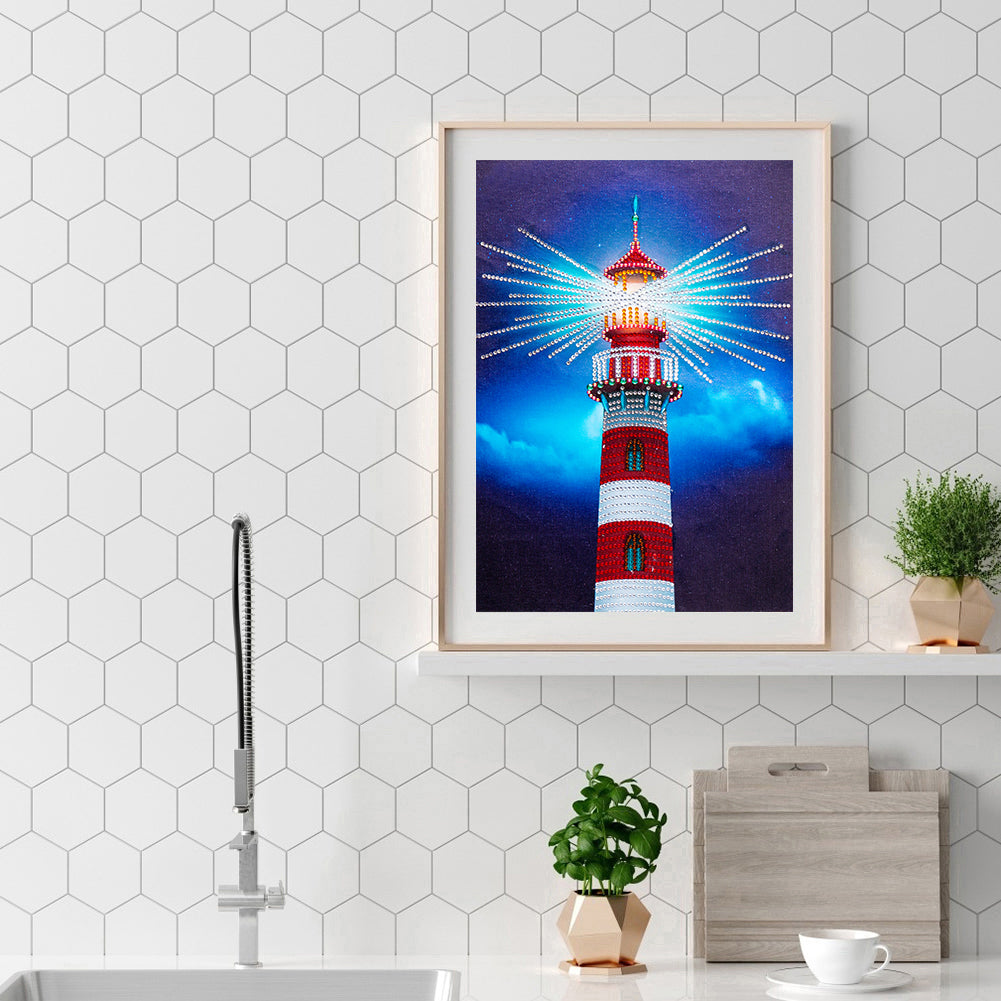 Lighthouse - Special Shaped Drill Diamond Painting 30*40CM