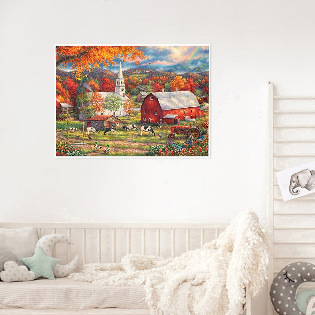 Harvest Farm - Full Round Drill Diamond Painting 40*30CM