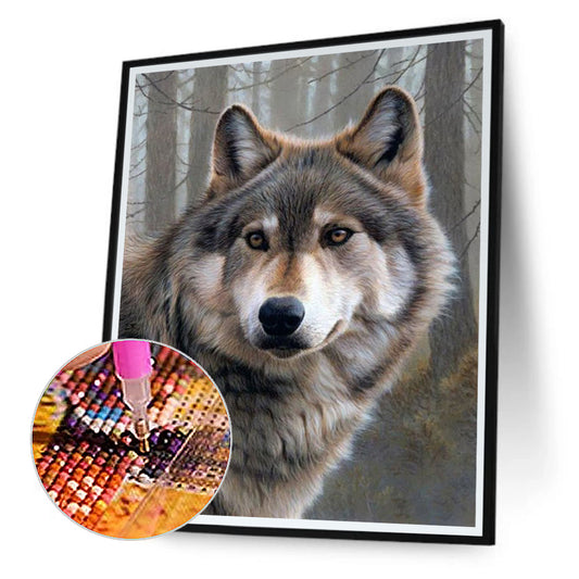 Wolf - Full Round Drill Diamond Painting 30*40CM
