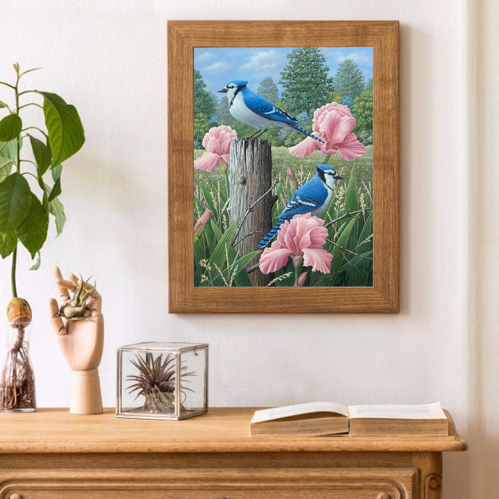 Bluebird - Full Round Drill Diamond Painting 40*50CM