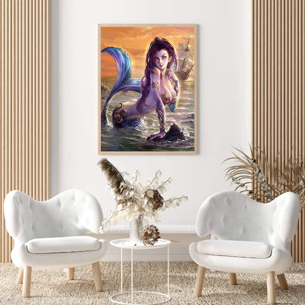 Mermaid 40*50CM(Canvas) Full Round Drill Diamond Painting