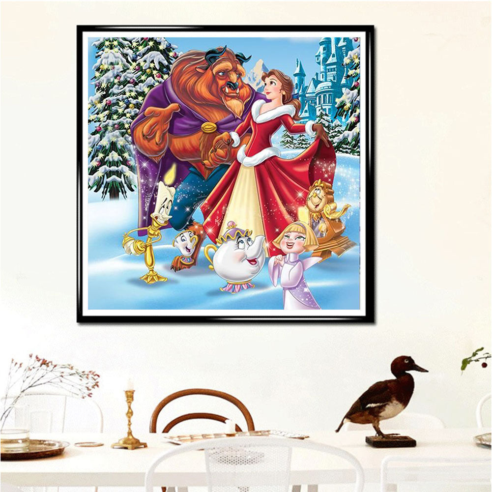 Beauty And The Beast - Full Round Drill Diamond Painting 40*40CM