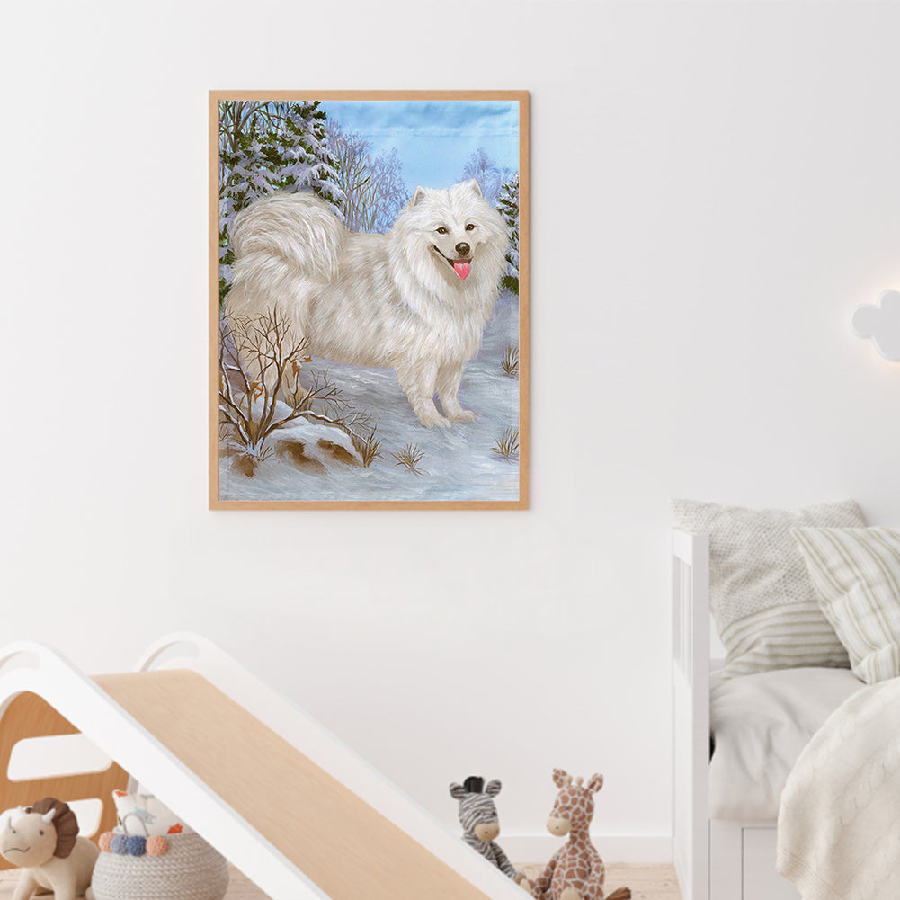 Dog 30*40CM(Canvas) Full Square Drill Diamond Painting